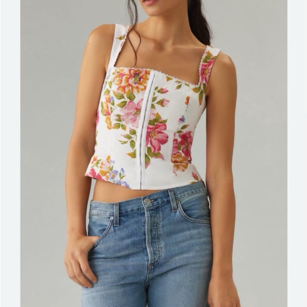 NWOT Reformation Tagliatelle Linen Top size 12